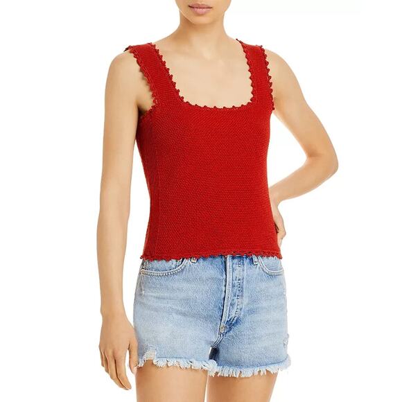 Rebecca Taylor Tops - Rebecca Taylor NWT Sleeveless Knit Tank Top Red Size M